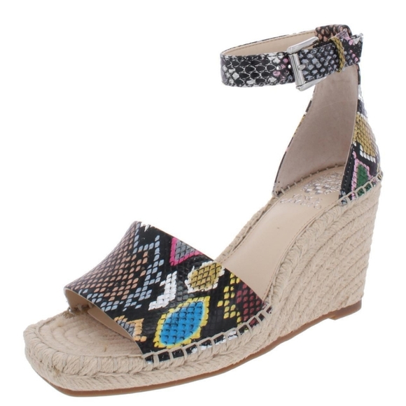 Vince Camuto Maaza Snake Print Wedges - Picture 1 of 11